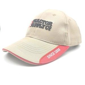 Embroidered "Tractor Supply Co."hat Adjustable Strapback Buckle